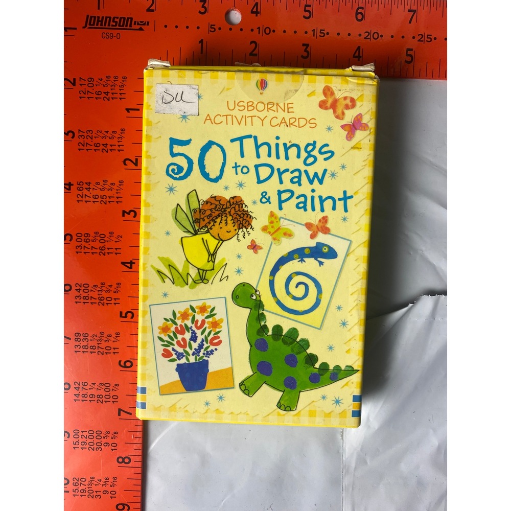 Usborne Activity Cards 50 Things to Draw & Paint Childrens Art Set 9780794512156